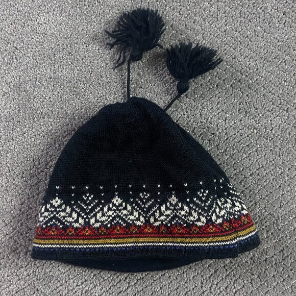 Vintage Dale of Norway Beanie Hat 2002 Salt Lake City USA Olympics Wool Black - Picture 3 of 8
